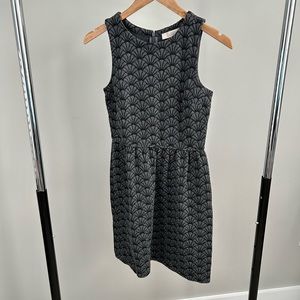 LOFT black, gray sleeveless dress : size 0P